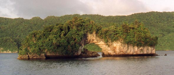 Famous arch in Palau