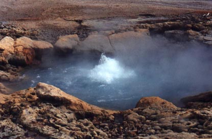 Echinus hot spring geyser